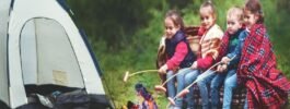 How do I keep kids entertained while camping or hiking?